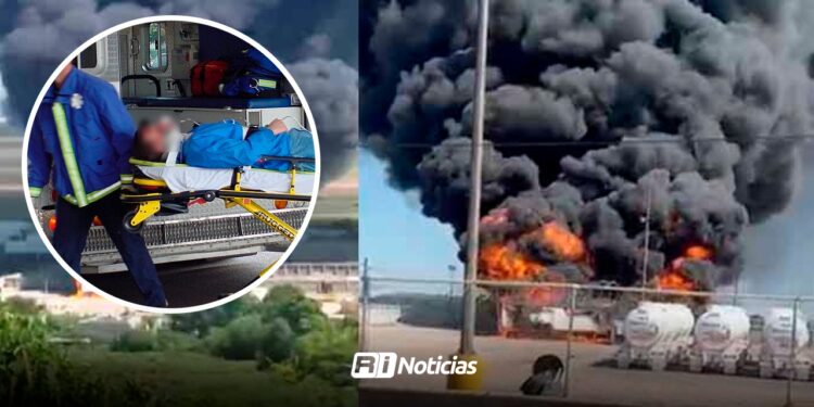 Menor será trasladado a Atlanta, tras la afectación de quemaduras por explosión de pipa en Mochis