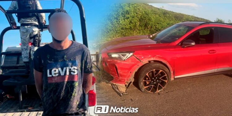 Se lanza a canal para tratar de escapar; capturan a presunto robacarros en Culiacán