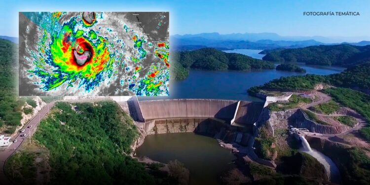 Presas de Sinaloa alcanzan niveles del 50% tras lluvias registradas por Priscilla