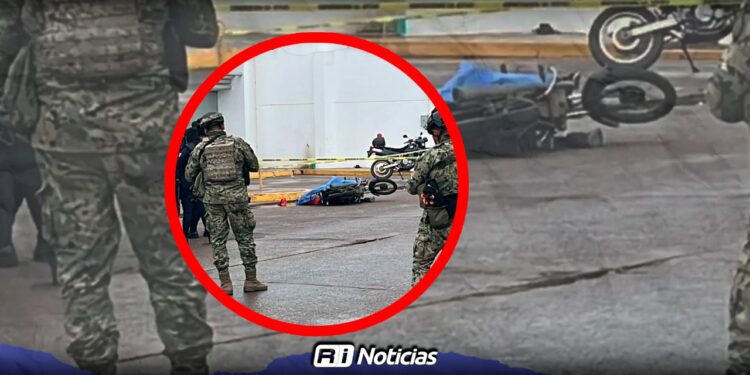 Motociclista es asesinado a tiros frente a instalaciones de la Fiscalía en Navolato