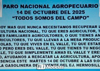 Agricultores a paro nacional: Se anuncian bloqueos carreteros en 11 entidades