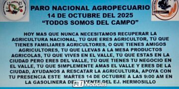 Agricultores a paro nacional: Se anuncian bloqueos carreteros en 11 entidades