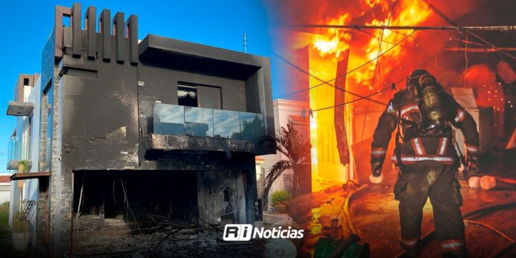 Investigan incendio de dos viviendas durante la madrugada en la colonia Portalegre, Culiacán