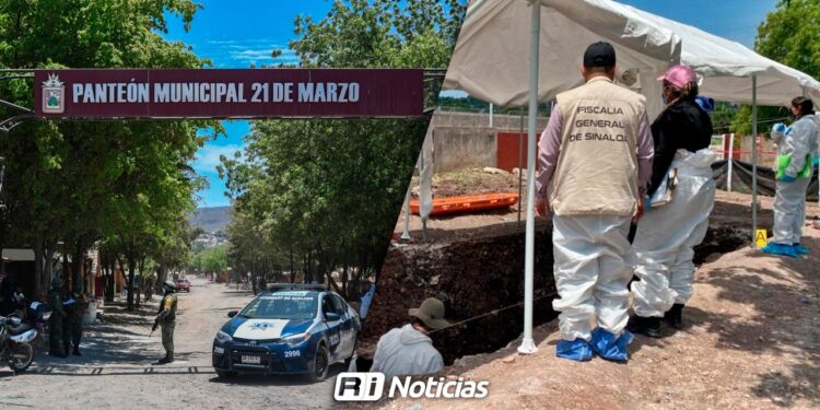 Pausan labores de exhumación en Panteón 21 de Marzo de Culiacán; 27 Cuerpos recuperados