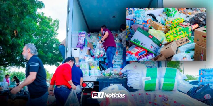 Sinaloa se solidariza con el sur: 62 toneladas de ayuda para Veracruz e Hidalgo