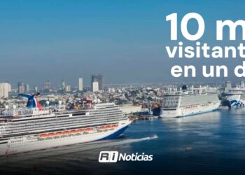 Mazatlán fortalece su temporada de cruceros con más de 10 mil visitantes en un solo día