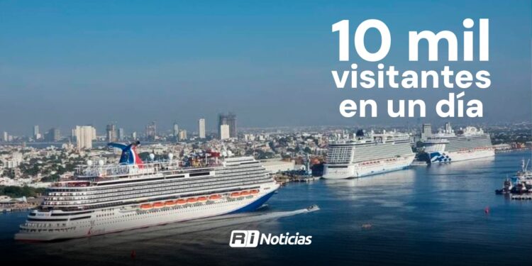 Mazatlán fortalece su temporada de cruceros con más de 10 mil visitantes en un solo día