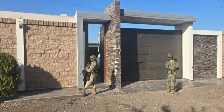 Grupo Interinstitucional asegura salón de eventos vandalizado, vehículo pesado y un artefacto explosivo en Navolato