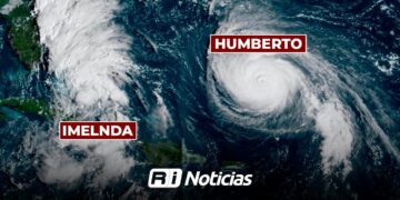 Estas serán las zonas afectadas por el súper huracán Imelda-Humberto tras Efecto Fujiwara: Trayectoria