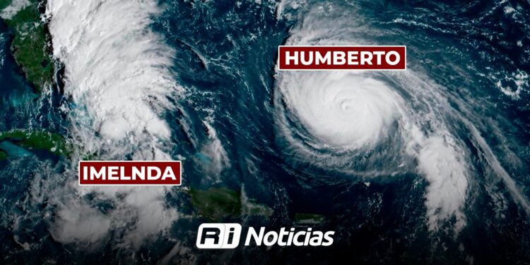 Estas serán las zonas afectadas por el súper huracán Imelda-Humberto tras Efecto Fujiwara: Trayectoria