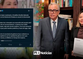 Rocha Moya emite comunicado tras comentarios sobre la nueva secretaria de Gobierno