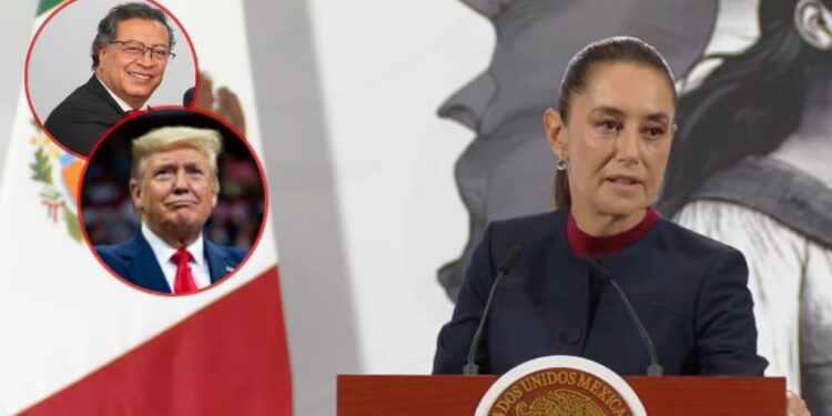 Sheinbaum sobre tensión entre Colombia y Estados Unidos: “Nosotros hemos elegido la defensa de nuestros compatriotas”