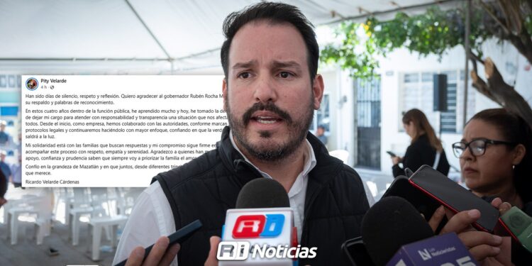 Ricardo “Pity” Velarde anuncia su salida del cargo tras reflexionar sobre situación sensible