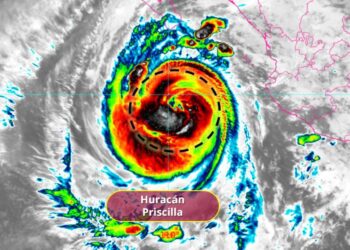 “Priscilla” se intensifica a huracán categoría 2; esta será su trayectoria en el Pacífico