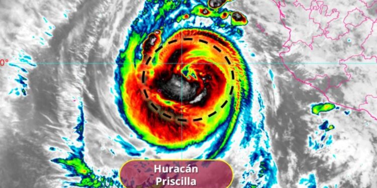 “Priscilla” se intensifica a huracán categoría 2; esta será su trayectoria en el Pacífico
