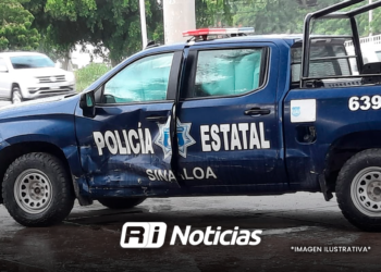 Choque entre patrulla y camioneta deja a dos policías y un civil lesionados en Villas del Río