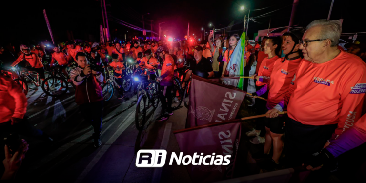 Con la participación de 1,300 ciclistas, Gobernador Rocha da el banderazo de arranque a la Rodada Naranja