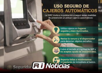 La SSPC emite recomendaciones preventivas para evitar fraudes en cajeros automáticos