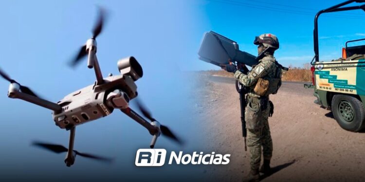 Con arma antidrones neutralizan dos artefactos que sobrevolaban en Villa Juárez, Navolato