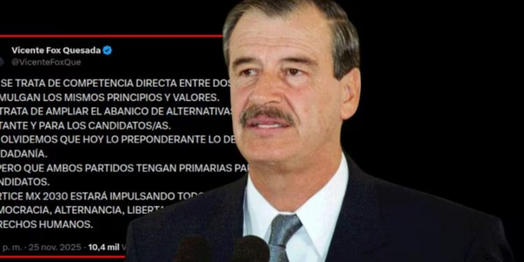 Vicente Fox presenta ‘Vértice MX’ como alternativa política rumbo a 2030 y llama a la ciudadanía a sumarse al proyecto