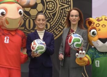 Sheinbaum encabeza la presentación de la Copa Mundial 2026 en el Complejo Cultural Los Pinos