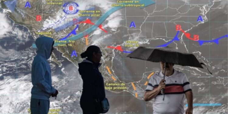 Alertan por 72 horas de temperaturas de -5 grados: Heladas y fuertes lluvias en más de 10 estados de México
