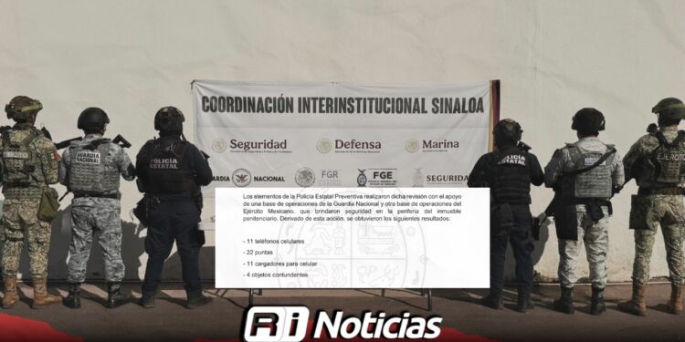 Autoridades decomisan celulares y armas hechizas en el penal de Aguaruto