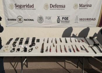 Aseguran celulares, armas blancas y cargadores en centro penitenciario de Aguaruto