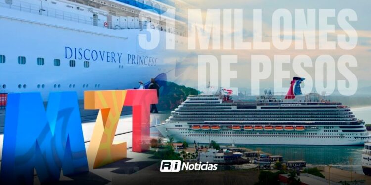 Mazatlán cerrará noviembre con seis arribos de cruceros y derrama de 31 millones de pesos