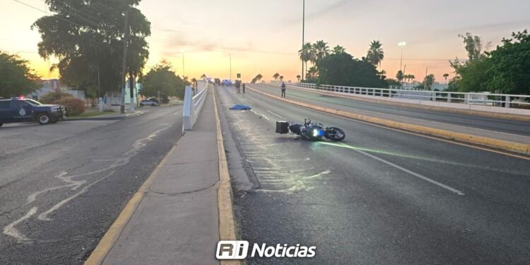 Fatal accidente en el puente José Limón deja a un motociclista sin vida en Culiacán