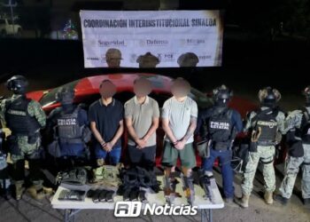Detienen a tres civiles con armas largas en Valle Alto, Culiacán