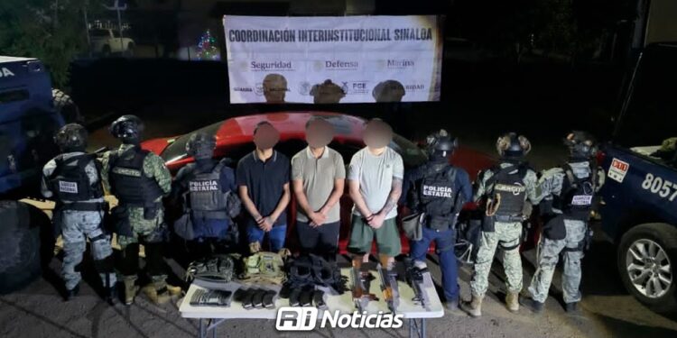 Detienen a tres civiles con armas largas en Valle Alto, Culiacán