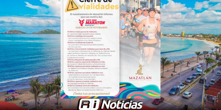 Tránsito Municipal da a conocer horarios y calles con cierre para la ruta del Medio Maratón Chevron 2025