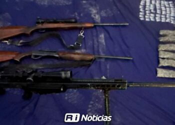 Aseguran fusil Barrett, droga y vehículo robado en operativo al sur de Culiacán