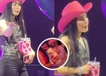 Lupita Villalobos se enfrenta contra fan en pleno show por abrazar a su esposo: “Te voy a reventar”