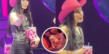 Lupita Villalobos se enfrenta contra fan en pleno show por abrazar a su esposo: “Te voy a reventar”
