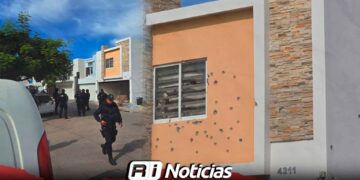 Ataque a balazos contra una residencia en el fraccionamiento Espacios Barcelona, en Culiacán