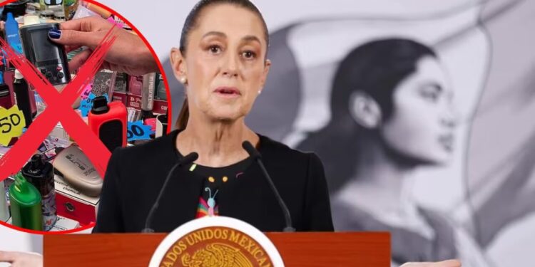 Estados deben trabajar para evitar mercado negro de vapeadores: Sheinbaum 