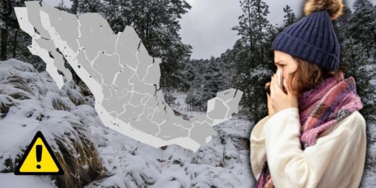 Frente frío 18 congelará a más de 8 estados con -5 grados del viernes 5 al domingo 7 de diciembre