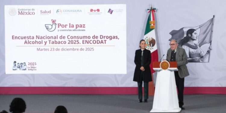 Campaña contra el fentanilo funciona, así lo demuestran los resultados de la ENCODAT 2025: Claudia Sheinbaum