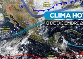Clima hoy 8 de diciembre de 2025 en México: ¿En qué estados habrá lluvias?