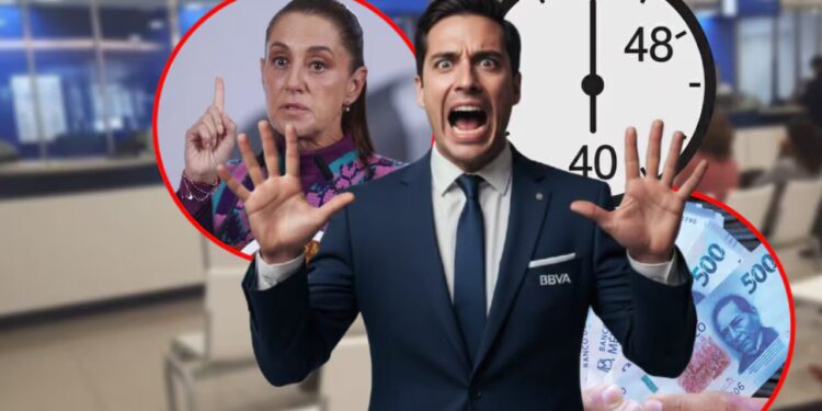 Jornada de 40 horas será recibida por BBVA, pero este banco sugirió pagar por hora trabajada en lugar de por día y también moderar los aumentos al salario mínimo en México