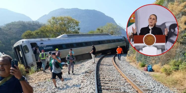 Si hay responsables, habrá justicia, afirma Sheinbaum sobre descarrilamiento del Tren Interoceánico