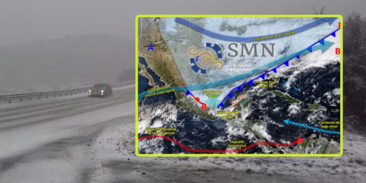 Intensas lluvias, vientos de hasta 70 km/h y un frente frío se aproximan este 24 de diciembre: Un día de clima extremo en varias regiones de México
