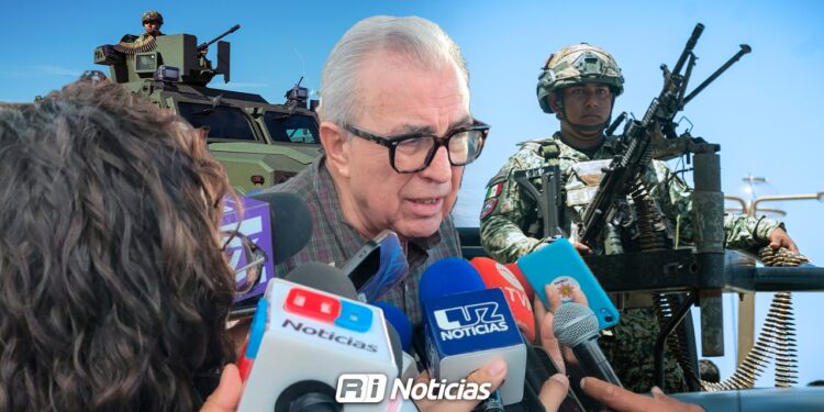 Rocha Moya descarta salida de militares del Estado y garantiza seguridad en Sinaloa