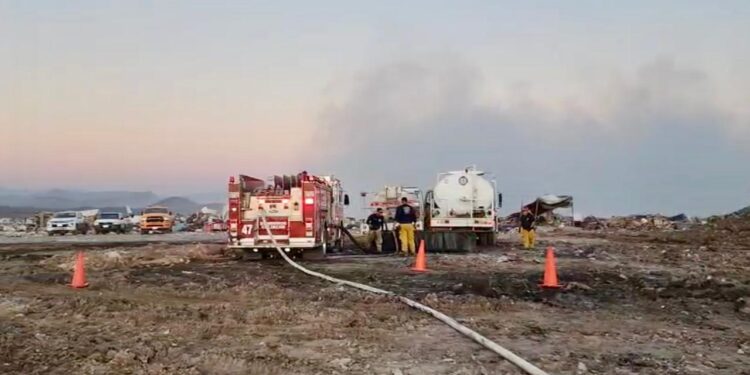 Concluyen trabajos en el relleno sanitario; fue sofocado el incendio: PC Culiacán
