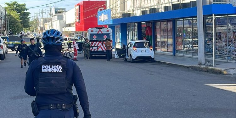 Balacera en el centro, deja dos personas lesionadas de bala en Culiacán
