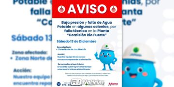 Colonias del norte de Los Mochis, sin agua por falla en planta Comisión Río Fuerte