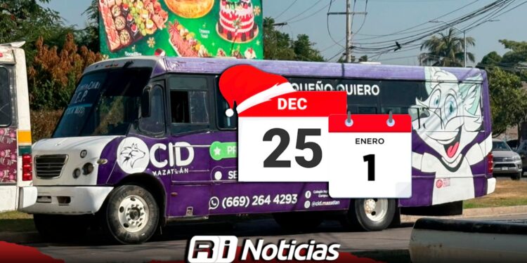 Camiones Urbanos trabajarán normal en Navidad y Año Nuevo