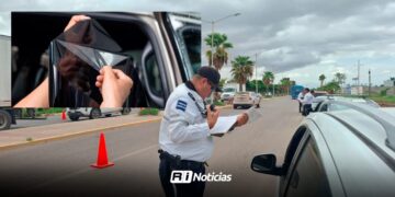 Continúan operativos de tránsito por polarizado en Mazatlán